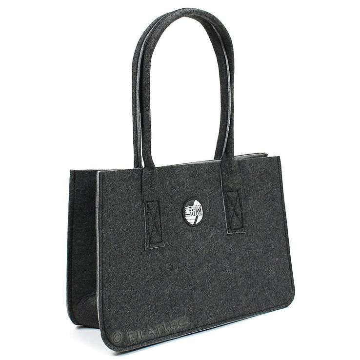 Lana Grossa XL-ostoskassi | 01-antrasiitti/harmaa
