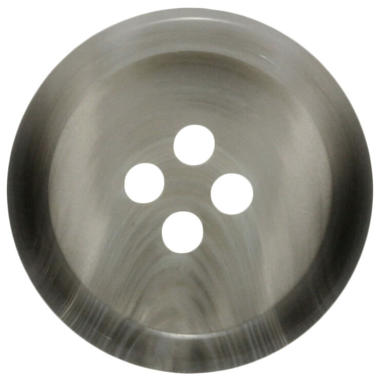 Union Knopf 4-reikäinen nappi 20mm | 761-tummanharmaa meleerattu