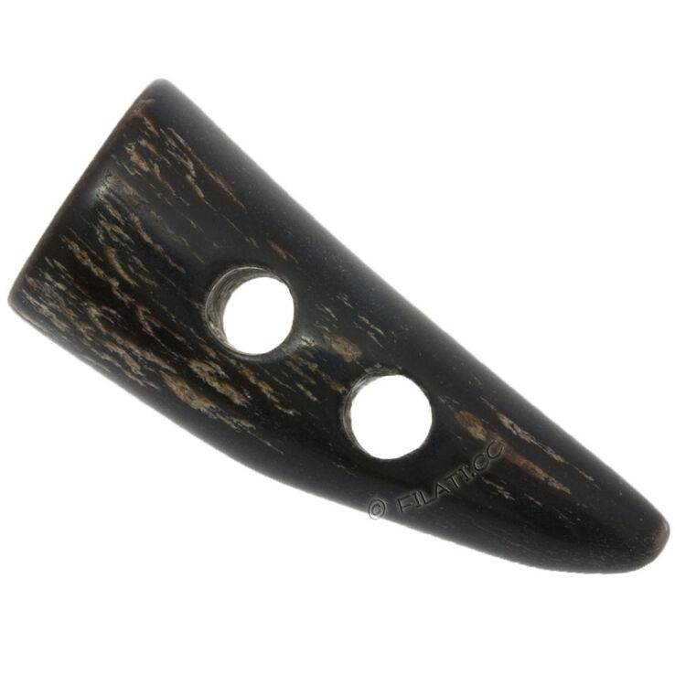 Union Knopf 2-reikäinen duffelinappi 50mm | 22-tummanruskea meleerattu