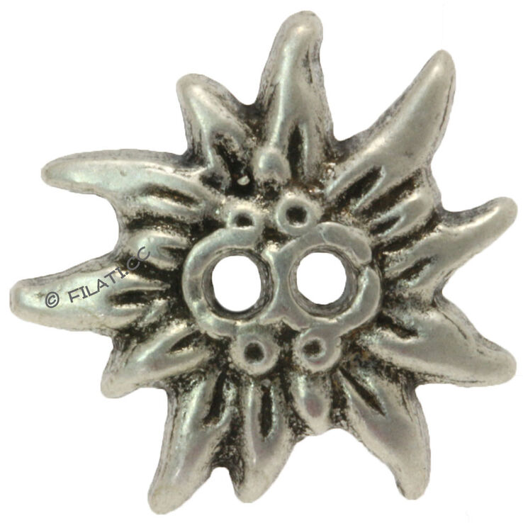 Union Knopf 2-reikäinen nappi 20mm | 83-hopea