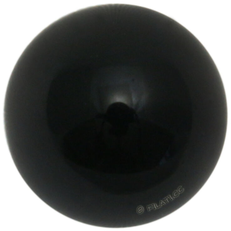 Union Knopf Eläimen silmä 8mm | 80-musta