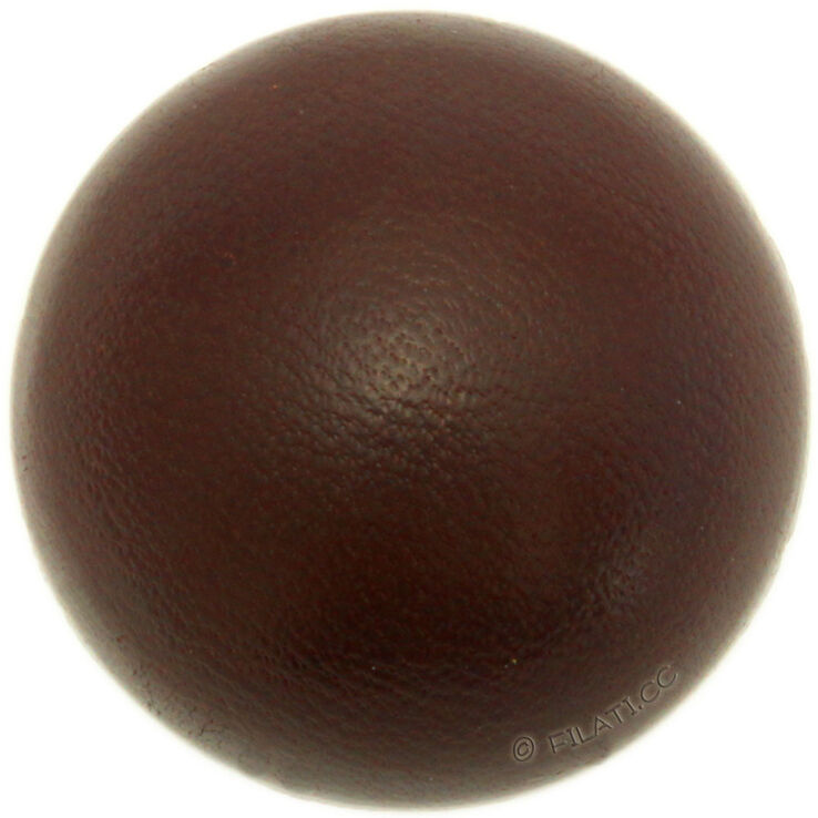 Union Knopf Nahkainen nappi kannalla 23mm | 22-tummanruskea