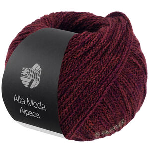 Lana Grossa ALTA MODA ALPACA | 110-mustanpunainen