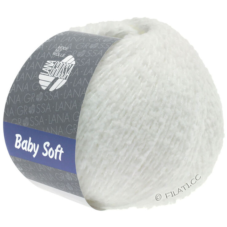 Lana Grossa BABY SOFT | 01-valkoinen