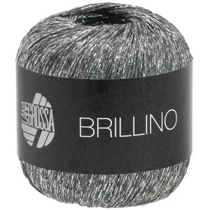 Lana Grossa BRILLINO | 06-harmaa/hopea