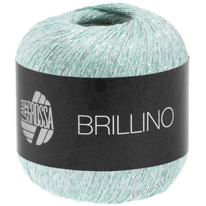 Lana Grossa BRILLINO | 11-pastellinvihreä/hopea