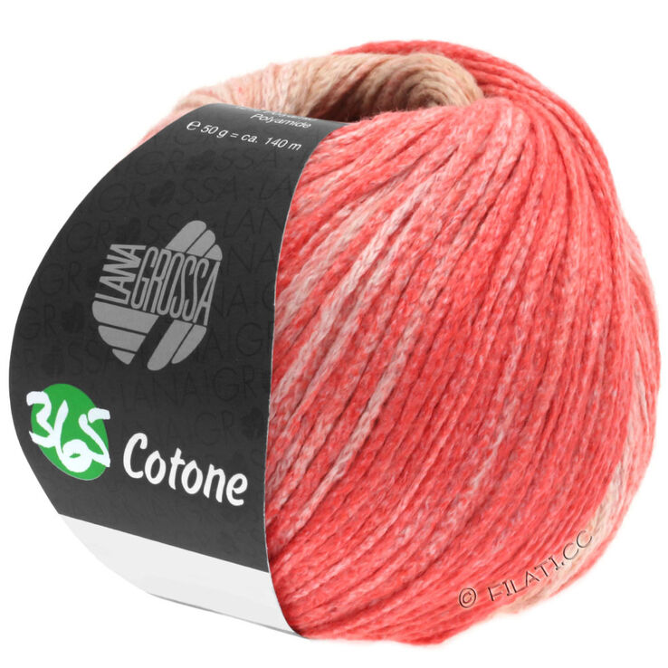 Lana Grossa 365 COTONE Dégradé | 101-beige/kameli/lohenroosa/punainen