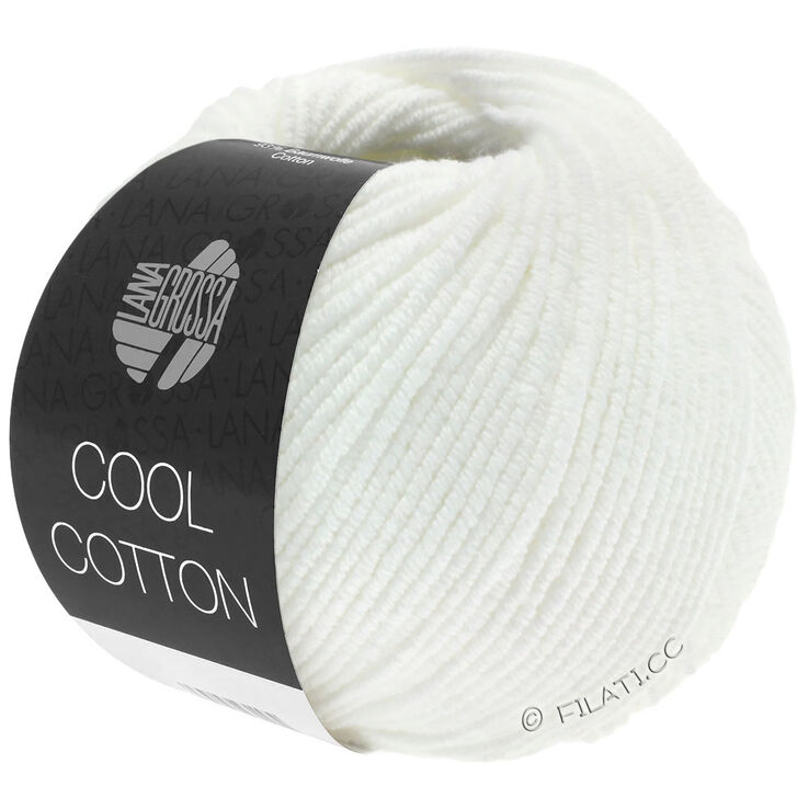 Lana Grossa COOL COTTON | 01-valkoinen