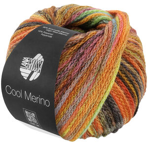 Lana Grossa COOL MERINO Color | 313-ruskea/keltainen/oranssi/harmaanvihreä/omenanvihreä/pullonvihreä/jade/umbra/ruoste/kanerva/vadelma