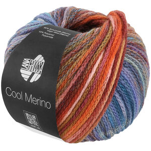 Lana Grossa COOL MERINO Color | 317-tummanpunainen/harmaanruskea/harmaanlila/mariini/turkoosinsininen/harmaansininen/roosa/oranssi