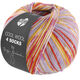 Lana Grossa COOL WOOL 4 SOCKS PRINT III | 7208-orvokinsininen/curry/savenpunainen/ecru/fuksia