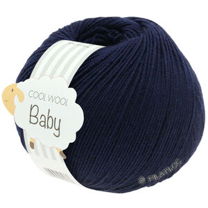 Lana Grossa COOL WOOL Baby Uni/Print 50g | 210-yönsininen