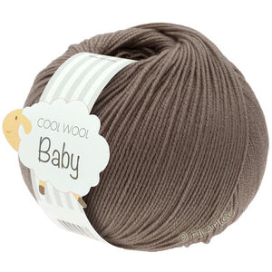 Lana Grossa COOL WOOL Baby Uni/Print 50g | 211-harmaanruskea