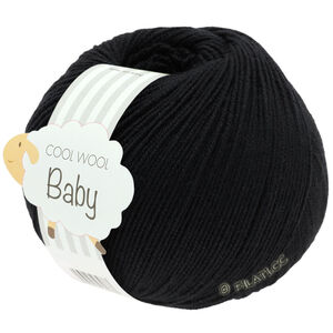 Lana Grossa COOL WOOL Baby Uni/Print 50g | 278-musta