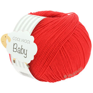 Lana Grossa COOL WOOL Baby Uni/Print 50g | 293-punainen