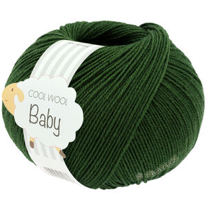 Lana Grossa COOL WOOL Baby Uni/Print 50g | 336-tummanvihreä