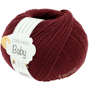 Lana Grossa COOL WOOL Baby Uni/Print 50g | 344-viininpunainen