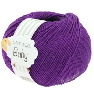 Lana Grossa COOL WOOL Baby Uni/Print 50g | 348-violetti