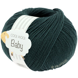 Lana Grossa COOL WOOL Baby Uni/Print 50g | 350-tumma petrooli