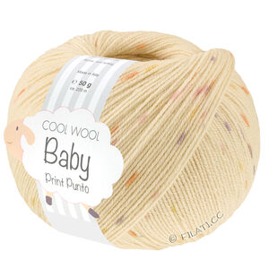 Lana Grossa COOL WOOL Baby Uni/Print 50g | 375-haaleankeltainen/keltainen/oranssi/lila/roosa