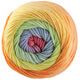 Lana Grossa COOL WOOL Big Color | 4036-vaaleansininen/vaaleanvihreä/keltainen/lohi/oranssi/neilikka