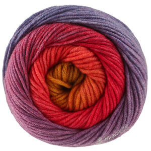 Lana Grossa COOL WOOL Big Color | 4048-vaaleanpunainen/viininpunainen/punavioletti/petroolinsininen/oliivi/curry/oranssi