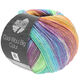 Lana Grossa COOL WOOL Big Color | 4023-violetti/turkoosi/pehmeä vihreä/oranssi/ecru/kanervanvioletti