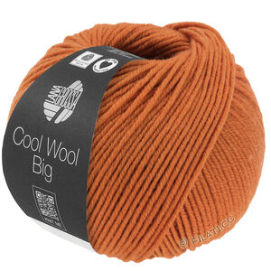 Lana Grossa COOL WOOL Big  Uni/Melange | 1036-oranssinruskea