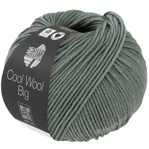 Lana Grossa COOL WOOL Big  Uni/Melange | 1040-harmaanvihreä