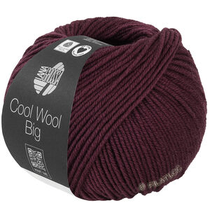 Lana Grossa COOL WOOL Big  Uni/Melange | 1044-mustanpunainen