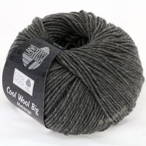 Lana Grossa COOL WOOL Big  Uni/Melange | 0617-tummanharmaa meleerattu