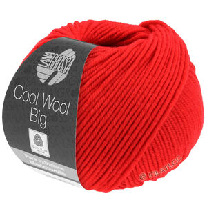 Lana Grossa COOL WOOL Big  Uni/Melange | 0923-kirkkaanpunainen
