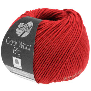 Lana Grossa COOL WOOL Big  Uni/Melange | 0924-tummanpunainen