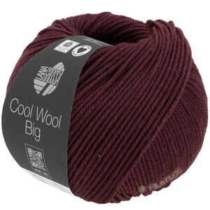 Lana Grossa COOL WOOL Big Mélange (We Care) | 1606-mustanpunainen meleerattu