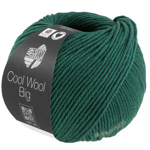 Lana Grossa COOL WOOL Big Mélange (We Care) | 1705-tummanvihreä meleerattu
