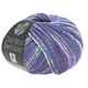 Lana Grossa COOL WOOL Semi Solid | 6503-violetti/farkku/ecru meleerattu