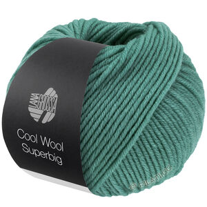 Lana Grossa COOL WOOL Superbig | 30-vaalea merenvihreä