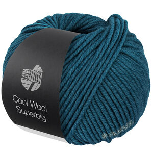 Lana Grossa COOL WOOL Superbig | 32-sininen petrooli
