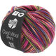 Lana Grossa COOL WOOL  Print | 749-viininpunainen/pinkki/keltavihreä/sinivioletti/lohi/mokka