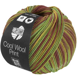 Lana Grossa COOL WOOL  Print | 839-pistaasi/vaaleanvihreä/sinappi/mauve
