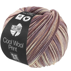 Lana Grossa COOL WOOL  Print | 845-greige/beige/mauve/taupe/harmaanruskea