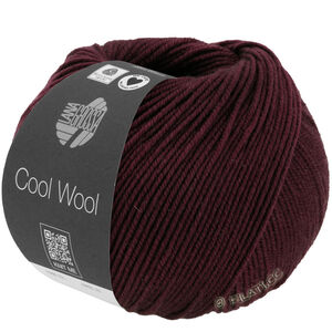 Lana Grossa COOL WOOL Mélange (We Care) | 1404-mustanpunainen meleerattu