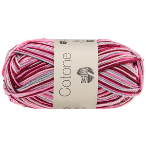Lana Grossa COTONE  Print/Spray/Mouliné | 327-roosa/pinkki/bordeaux/vaaleanharmaa