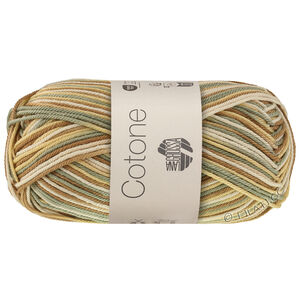 Lana Grossa COTONE  Print/Spray/Mouliné | 371-kerma/vanilja/vaalea beige/kameli/salvianvihreä