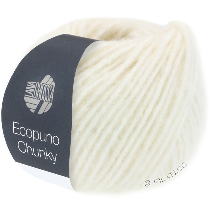 Lana Grossa ECOPUNO Chunky | 111-luonnonvalkoinen