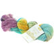 Lana Grossa ECOPUNO Hand-dyed | 507-vaaleansininen/keltainen/oranssi/harmaa/karhunvatukka/turkoosi/mustansininen