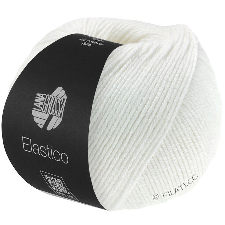 Lana Grossa ELASTICO | 001-valkoinen
