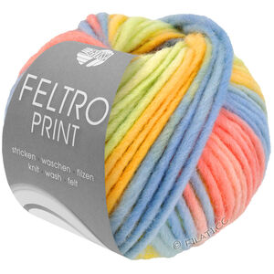 Lana Grossa FELTRO Print | 1303-pastellinvihreä/keltainen/vaaleansininen/lohenroosa