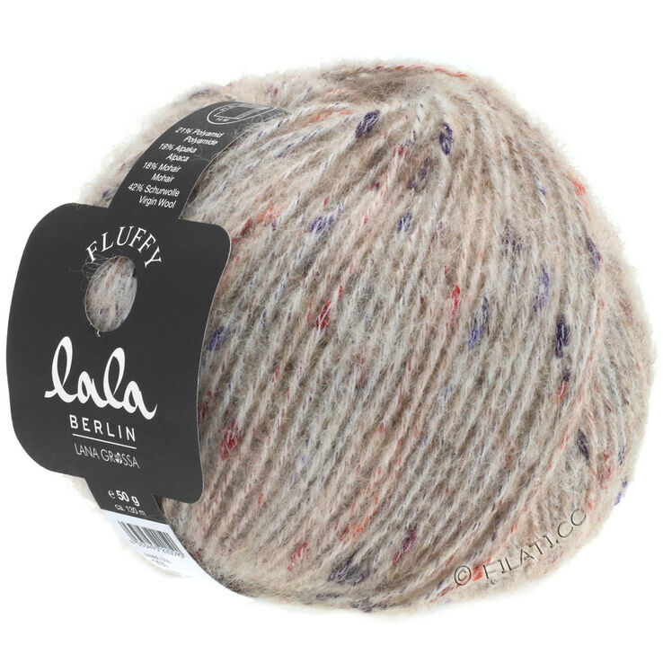 Lana Grossa FLUFFY (lala BERLIN) | 101-luonto/beige meleerattu
