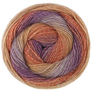 Lana Grossa GOMITOLO GALA | 4039-punaruskea/ruoste/nougat/harmaanlila/violetti